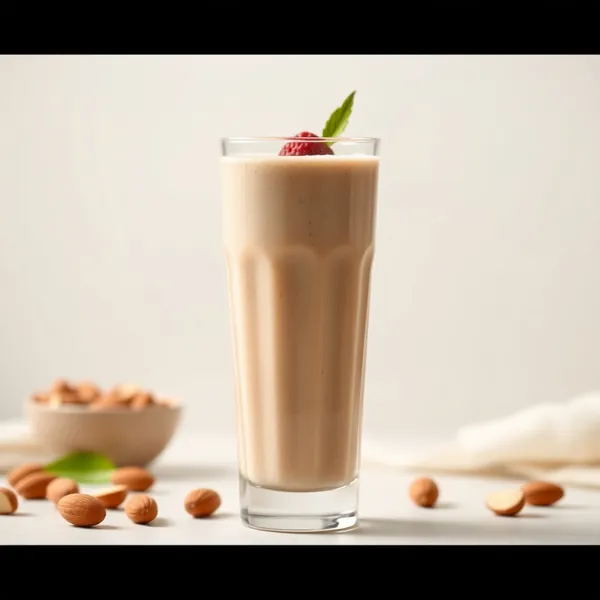 Smoothie Amigável Keto de Manteiga de Amêndoa e Leite de Avelã