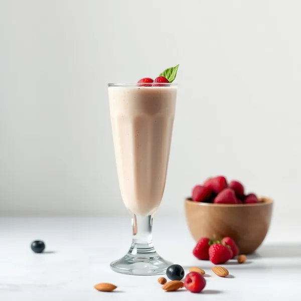 Batido de Manteiga de Amêndoa e Leite de Cânhamo Amigável com Keto