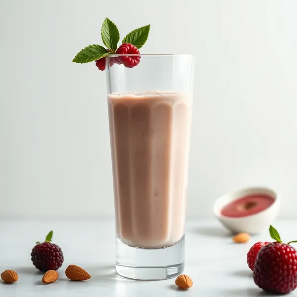 Keto-Friendly Almond Butter Macadamia Milk Smoothie