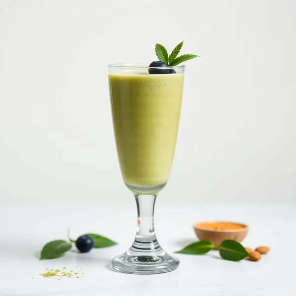 Batido de Té Matcha con Mantequilla de Almendra Amigable con Keto