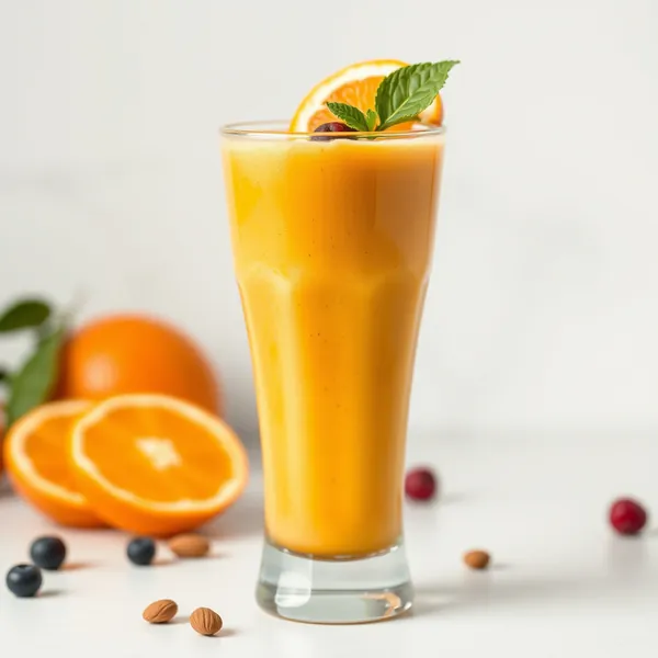 Keto-Friendly Almond Butter Orange Juice Smoothie