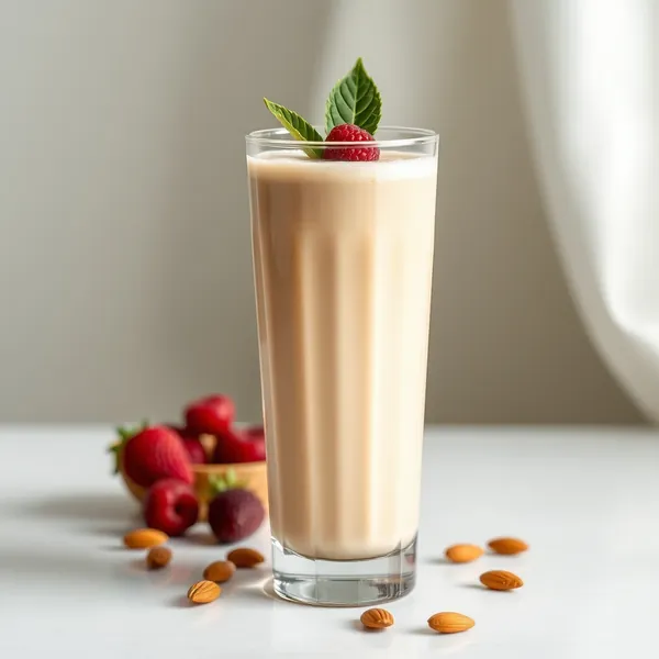 Smoothie Keto au Beurre d'Amande et Lait de Pois
