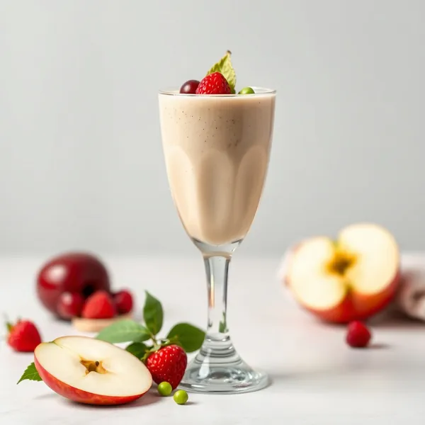 Smoothie Amigável Keto de Maçã e Leite de Ervilha