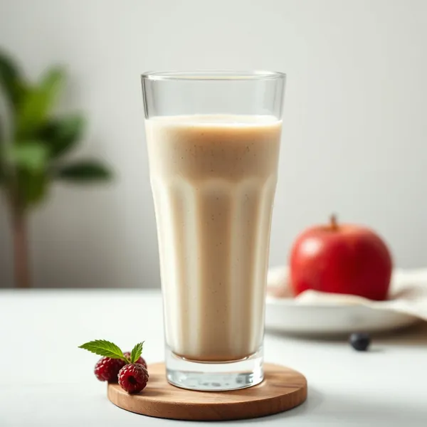 Keto-freundlicher Apfel-Dinkelmilch-Smoothie