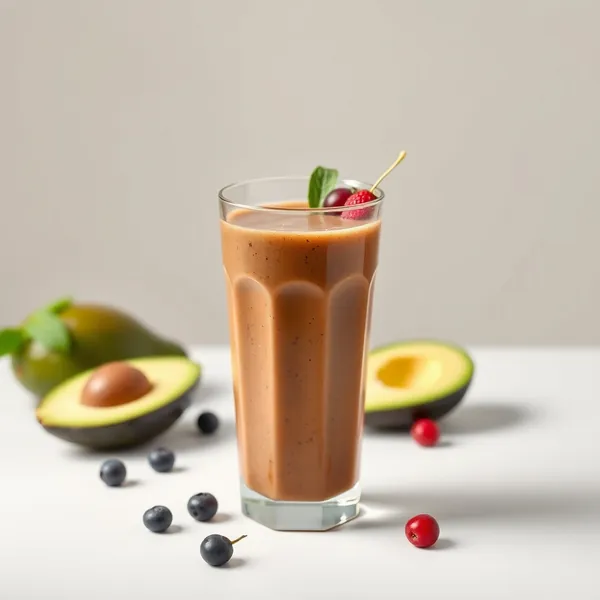 Smoothie au Café Froid et Avocat Amical Keto