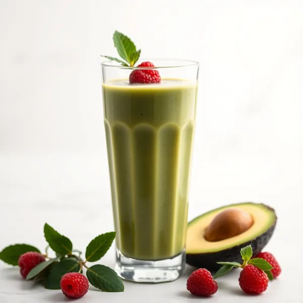 Keto-freundlicher Avocado Griechischer Joghurt Smoothie