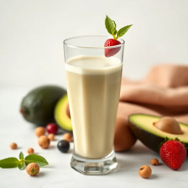 Keto-Friendly Avocado Hazelnut Milk Smoothie
