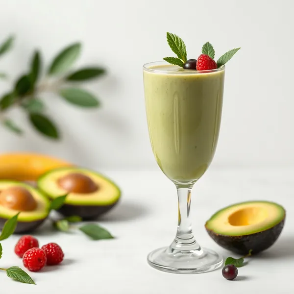 Smoothie Keto de Abacate e Matcha