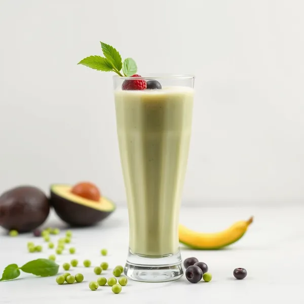 Smoothie Amigável Keto de Abacate e Leite de Ervilha