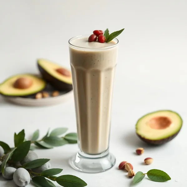 Smoothie au Lait de Pistache et Avocat Amical Keto