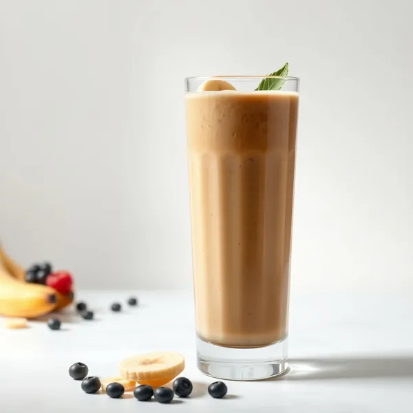 Batido de Banana Fria com Café Keto