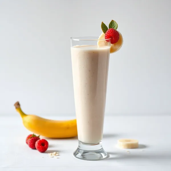 Smoothie de Banana e Leite de Aveia Amigável para Keto
