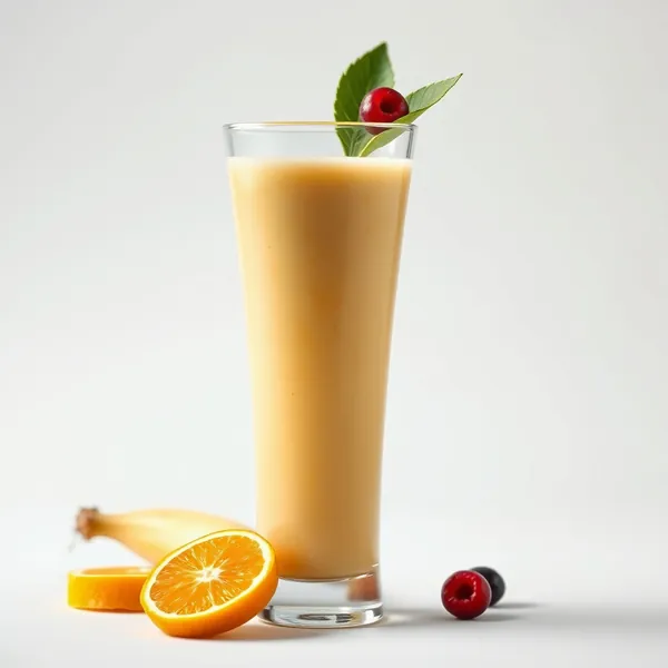 Batido de Banana y Naranja Amigable con Keto