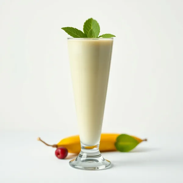Smoothie de Leite de Ervilha e Banana Amigável com Keto