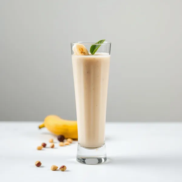 Batido de Banana e Leite de Pistache Amigável para Keto
