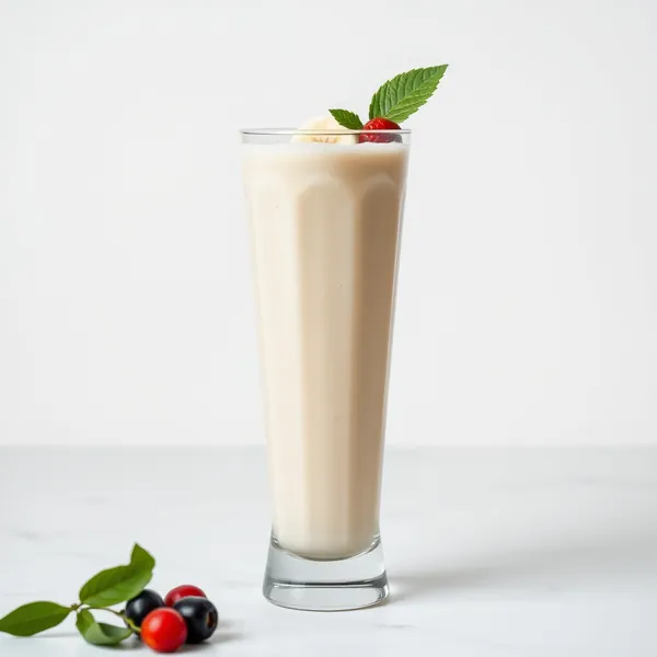 Smoothie de Banana e Leite de Arroz Amigável para Keto