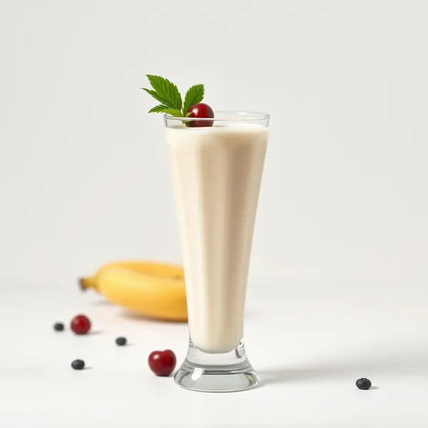 Batido de Leite de Espelta e Banana Amigável com Keto