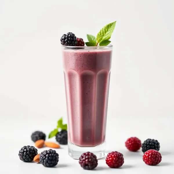 Keto-freundlicher Brombeer-Mandelmilch-Smoothie
