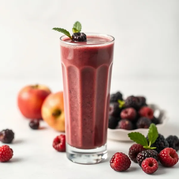 Keto-freundlicher Brombeer-Apfel-Saft-Smoothie