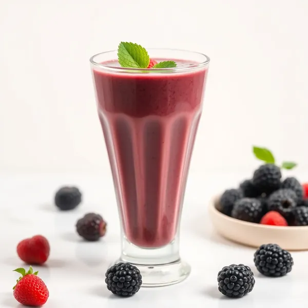 Smoothie Grec au Yogourt aux Mûres Amical Keto
