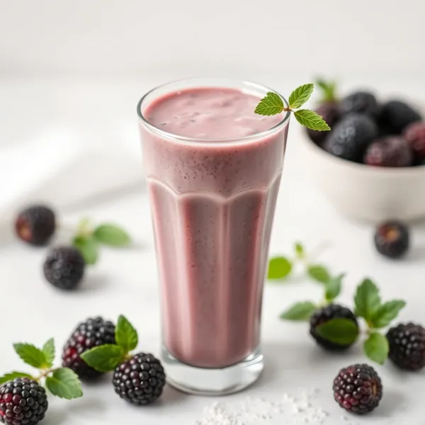 Smoothie de Amora e Leite de Cannabis Amigável com Keto