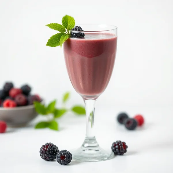 Keto-freundlicher Brombeer-Matcha-Smoothie