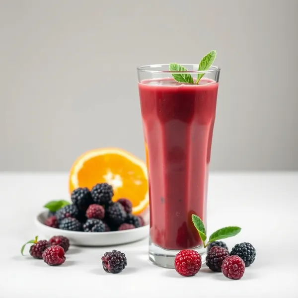 Keto-Friendly Blackberry Orange Juice Smoothie