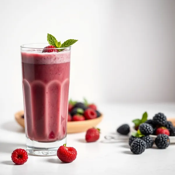 Keto-Friendly Blackberry Protein Shake Smoothie