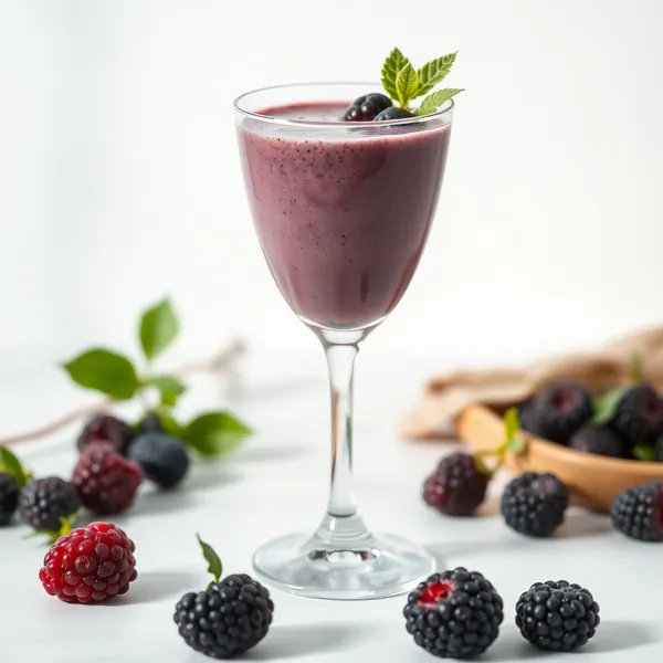 Keto-Friendly Blackberry Soy Milk Smoothie