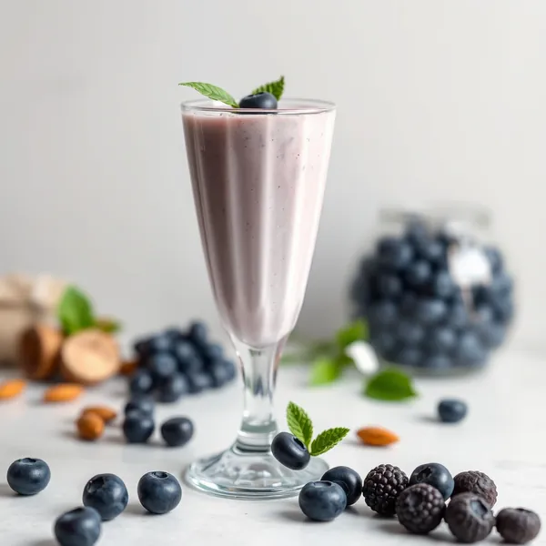 Smoothie aux Myrtilles et au Lait d'Amande Amical Keto