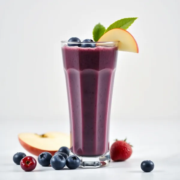 Keto-Friendly Blueberry Apple Juice Smoothie