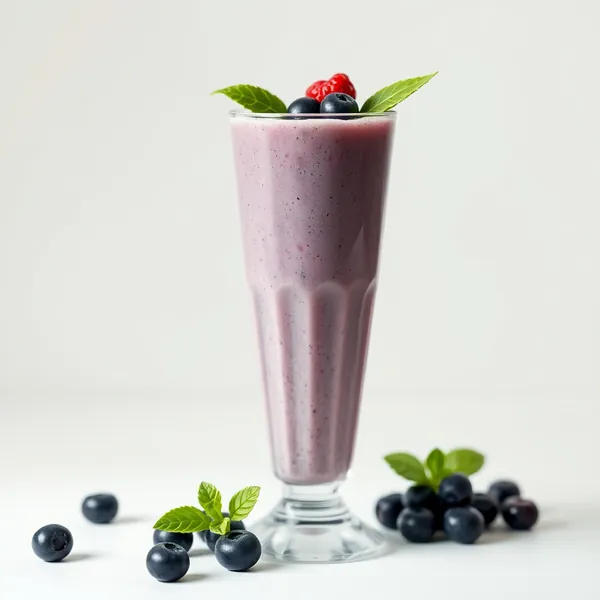 Keto-Friendly Blueberry Coconut Water Smoothie