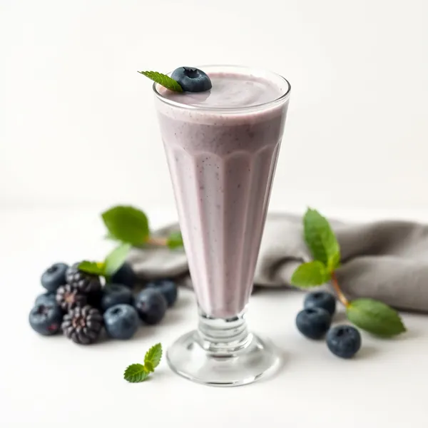 Keto-freundlicher Blaubeer-Hanfmilch-Smoothie