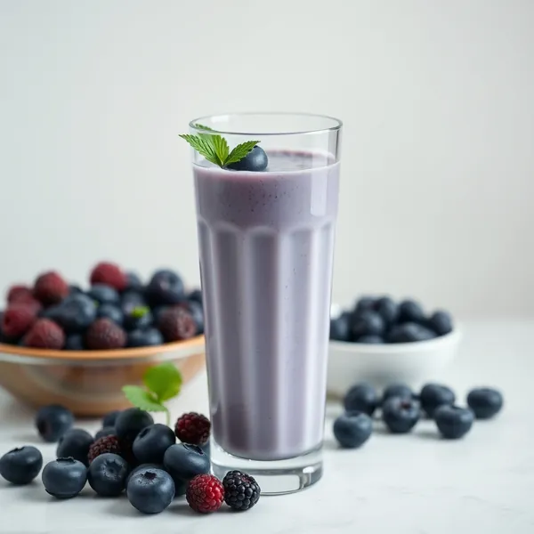 Smoothie de Morango e Leite de Soja Amigável para Keto