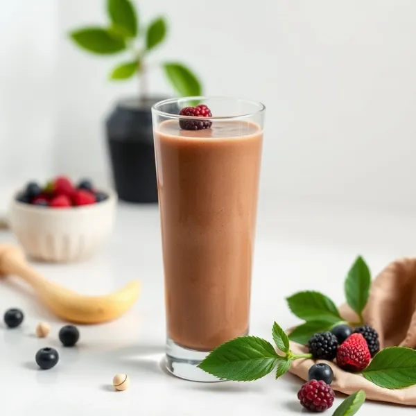 Keto-Friendly Cacao Powder Cashew Milk Smoothie