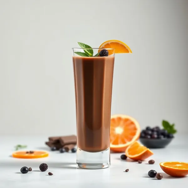 Keto-Friendly Cacao Powder Orange Juice Smoothie