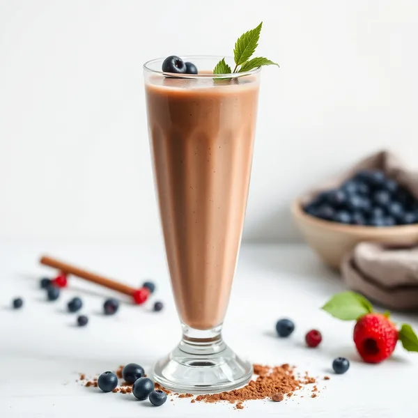 Keto-Friendly Cacao Powder Spelt Milk Smoothie