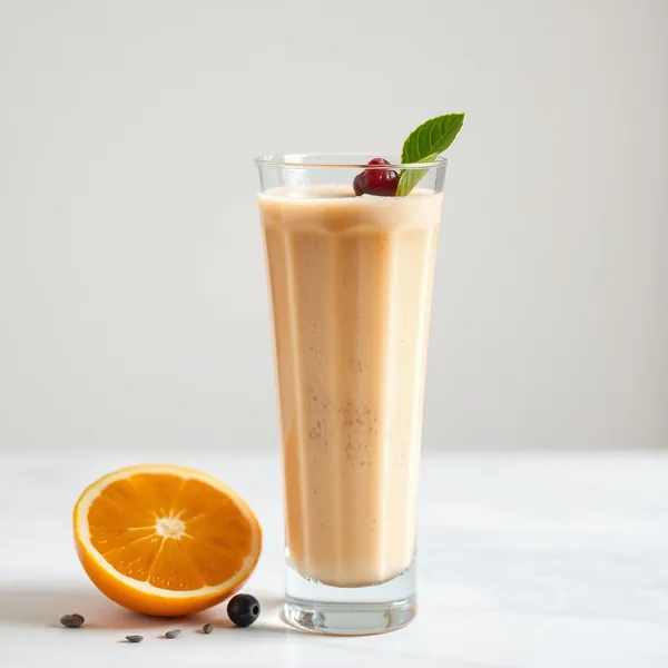 Smoothie de Suco de Laranja e Sementes de Chia Amigável com Keto