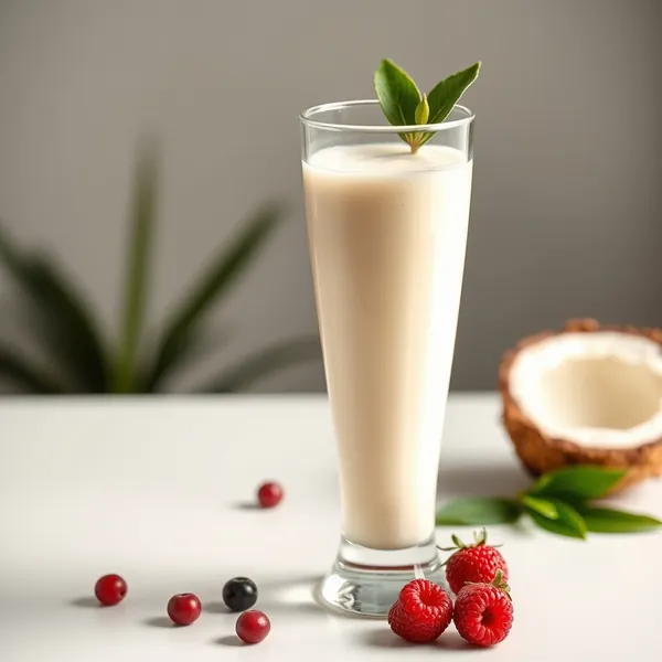 Smoothie de Kefir de Coco Amigável com Keto