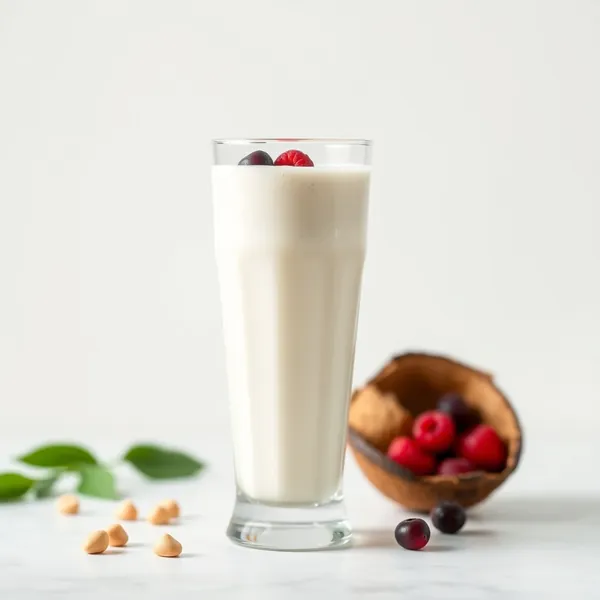 Batido de Leche de Coco y Macadamia Amigable con Keto