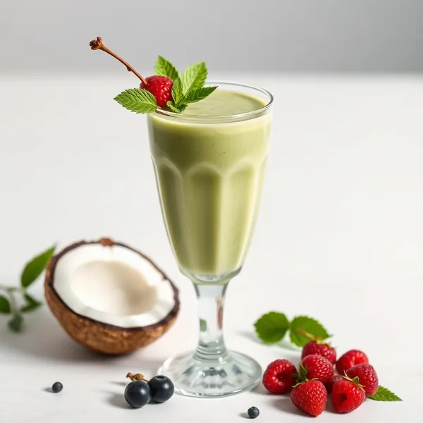 Batido de Té Matcha y Coco Amigable con Keto
