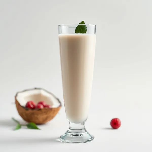 Keto-freundlicher Kokos-Soja-Milch-Smoothie