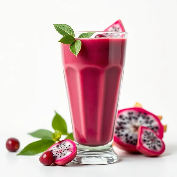 Smoothie de Café Froid avec Dragonfruit Amical Keto