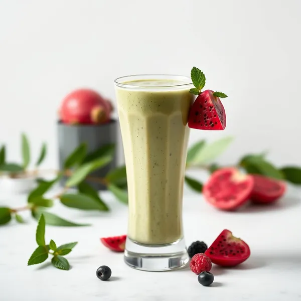 Smoothie de Thé Matcha avec Dragonfruit Amical Keto
