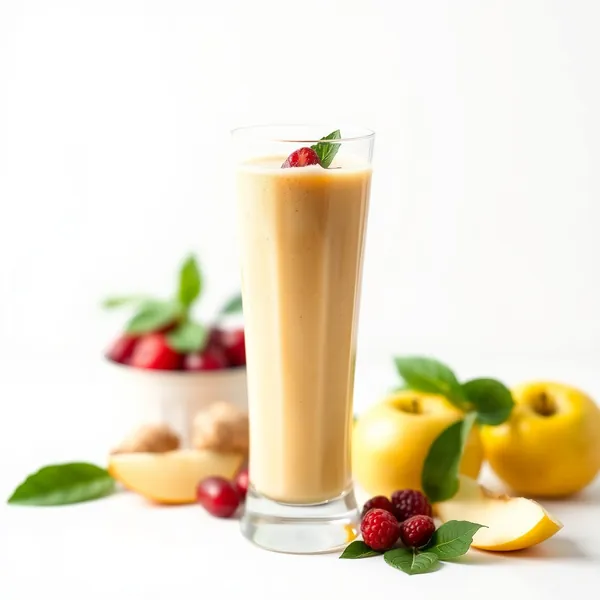 Smoothie de Suco de Maçã e Gengibre Amigável com Keto