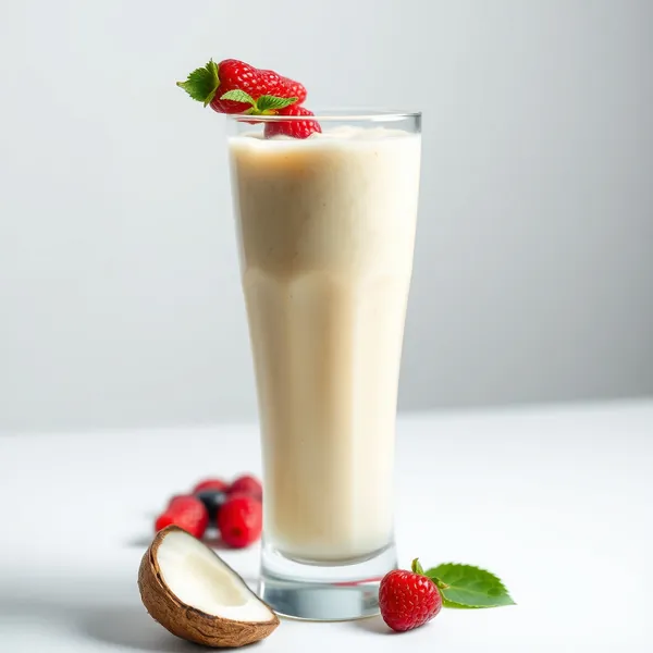 Smoothie de Água de Coco e Gengibre Amigável com Keto