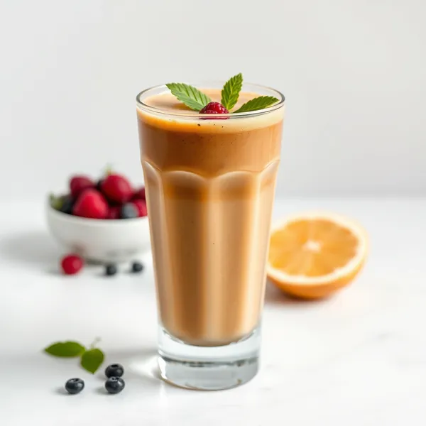 Smoothie de Café Frio com Gengibre Amigável para Keto