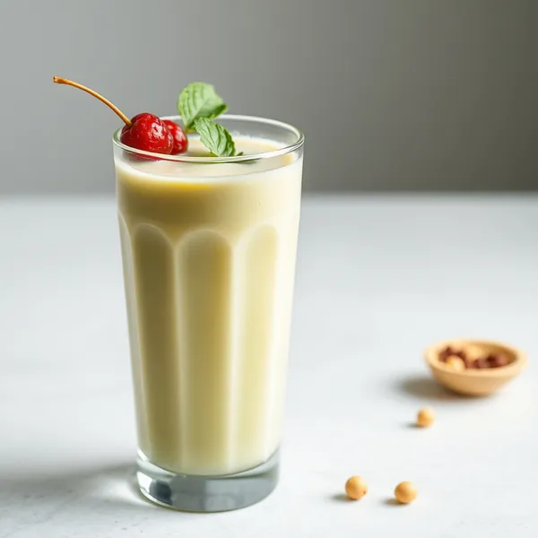 Smoothie de Leite de Ervilha e Gengibre Amigável com Keto