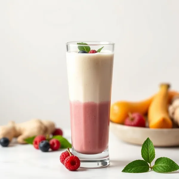 Smoothie de Leite de Soja e Gengibre Amigável com Keto
