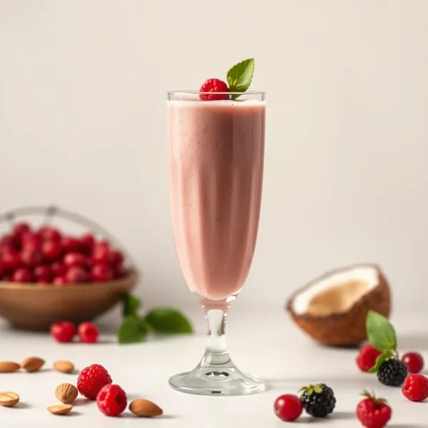 Smoothie Amical Keto de Baie Goji, Amande et Lait de Coco
